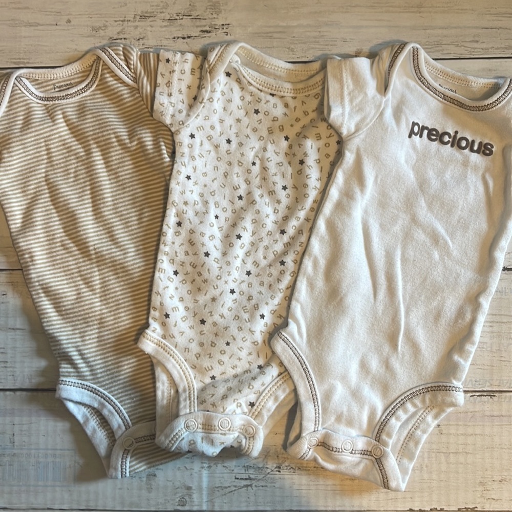 Set of Newborn Bodysuits - Gender Neutral - Precious Firsts made by Carter’s